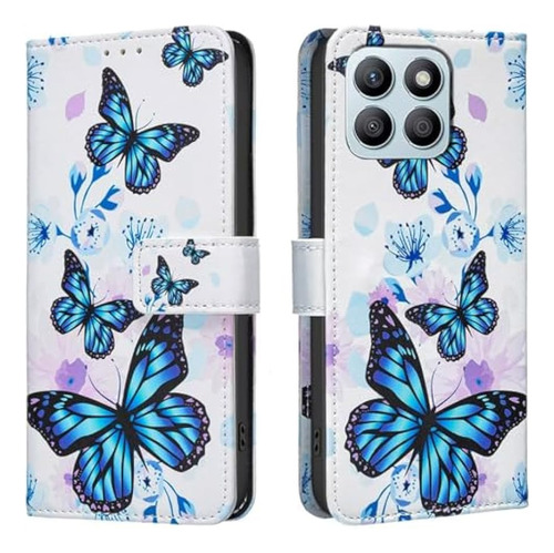 B Funda De Teléfono Tipo Cartera Para Honor X8c, Funda De Piel Sintética Con Función Atril, Ranuras Para Tarjetas,