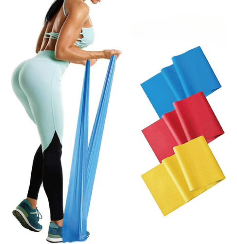 Set Juego Theraband Bandas Elasticas Ejercicio Teraband Kit 