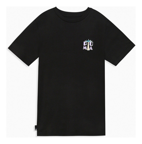 Polera Puma Graphics Summer Tee Negro Hombre