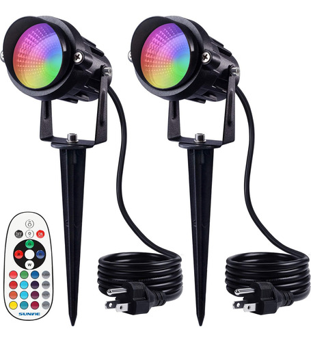 Foco Led Sunvie Rgb Para Exteriores, 6 W, Paisaje Que Cam...