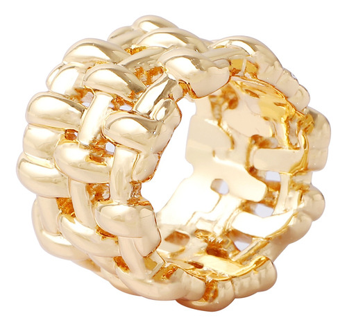 Anillos Para Mujer,  Diseño Tallado Hueco,anillo De Oro 18k