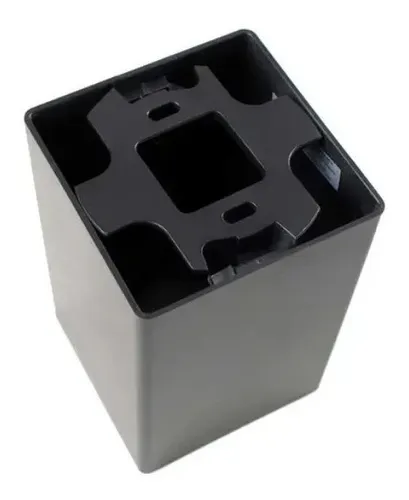 2 Spot Sobrepor Quadrado Preto Direcionavel Mr16 Gu10 H2644