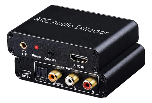 Adaptador Conversor Hdmi Arc Para Dac De 3,5 Mm Para Som