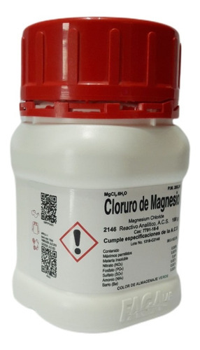 Cloruro De Magnesio R. A. De 100 G Fagalab