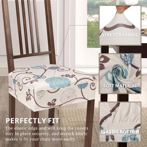 Juego De 4 Fundas Elásticas Para Silla De Comedor