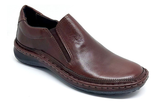 Zapato Cuero Hombre Cosido Acolchado Superconfort