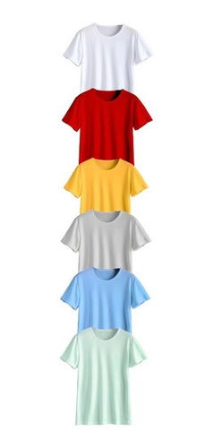 Playeras Set Moda Caballero 6pz Calidad Top Colores Varios