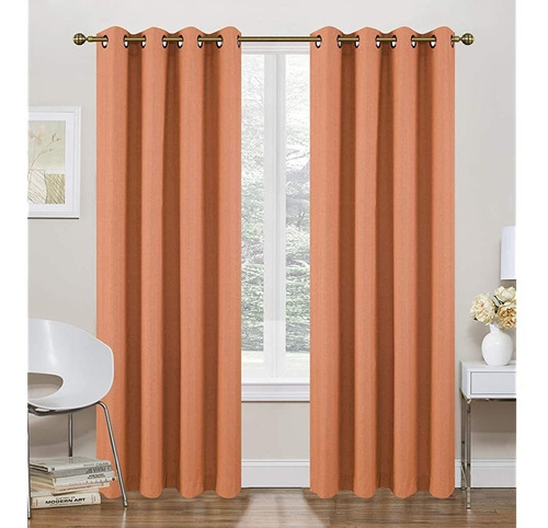 ~? Ruthy's Textile Spice Thermal Fored Curtains - 2 X 52 X 8