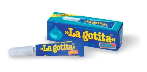 La Gotita  Gel 3 Grs.  Adhesivo Pegamento Universal