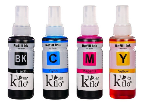 4 Tinta Para Epson T664 L110 L120 L200 L210 L220 L300 L310 Tinta Una Por Color
