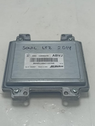 Computadora Chevrolet Sonic Ltz 2014 Orig Aut (Usado)