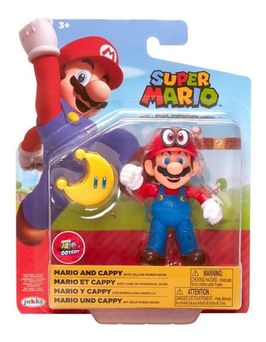 Mario Bros, Personaje Mario Con Cappy Y Energiluna Amarilla