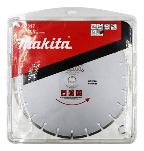 Disco Diamantado Segmentado 14 PuLG Concreto Makita A87317