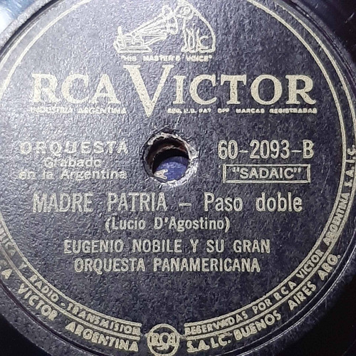 Pasta Eugenio Nobile Orq Panam Rca Victor 602093 C228