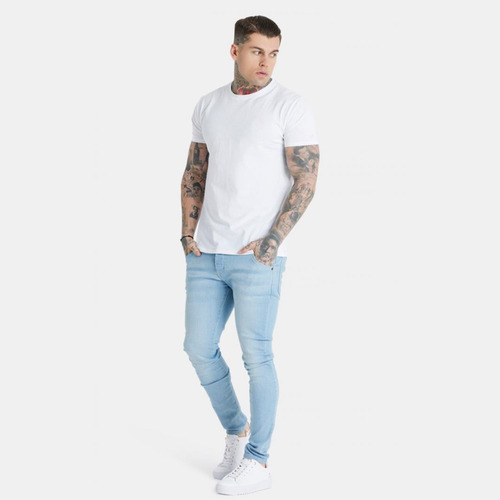 Remera De Hombre- Cuello Redondo- Manga Corta- Blanca