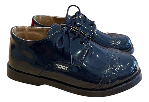 Zapato Charol Fiesta Niños Toot Azul 25
