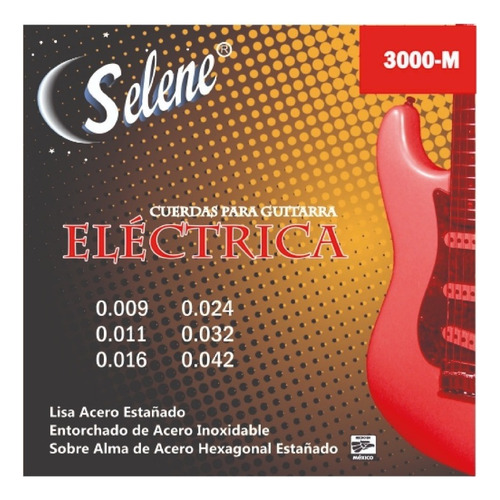 Selene 3000-m Encordadura Guitarra Eléctrica Mediana 9-42