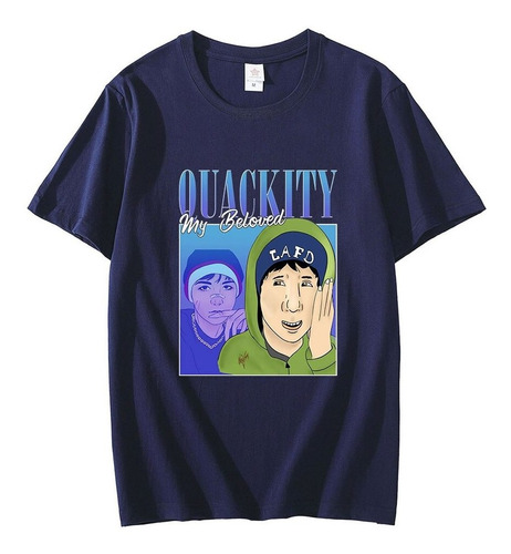 Playera Casual Quackity My Beloved Merch Con Estampado