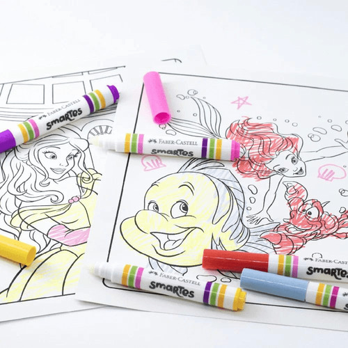Kit Colorir 5 Canetinhas Mágicas Faber-castell Princesas