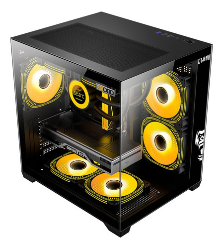 Gabinete Gamer Aquário, Tower Micro-atx/itx, Vidro Temperado
