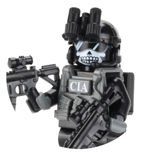 Battle Brick Cia Ghost Sad/sog Commando Minifigura Personali