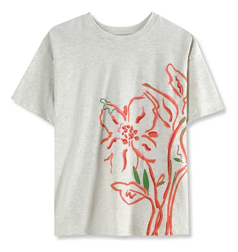 Playera Manga Corta Estampada C a De Mujer MercadoLibre
