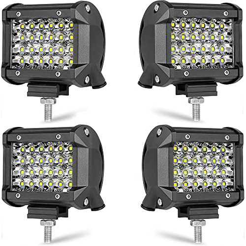 Luces Led Tractor, 4pcs 72w Led Cuadrados De 4 Pulgadas...