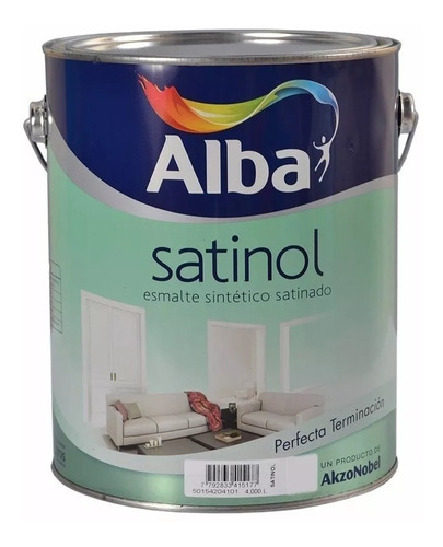 Satinol Esmalte Sintetico Satinado Blanco Alba 4lt - Davinci