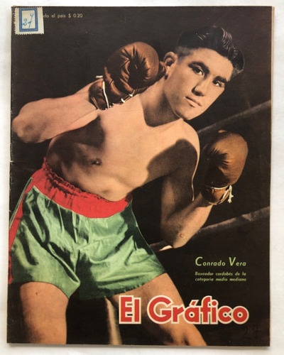 El Grafico Nº 1396 Conrado Vera Boxeo Abril 1946