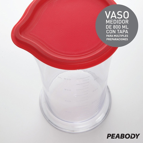 Licuadora De Mano Procesadora Mixer 800w Peabody Pe-lm327