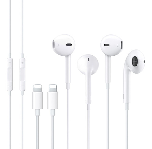 Nobveq 2 Empacan Auriculares Para Auriculares Para iPhone Au