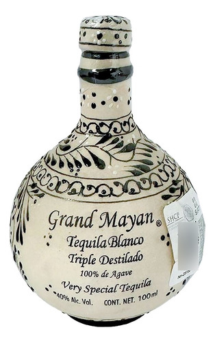 Tequila Grand Mayan Blanco Triple Destilado 100 Ml