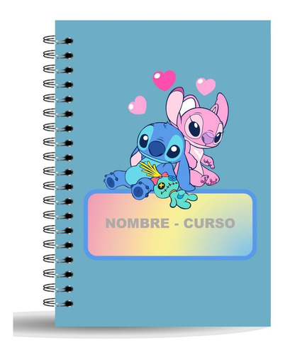 Kit Imprimible Etiquetas Escolares Stitch Y Angel Editables