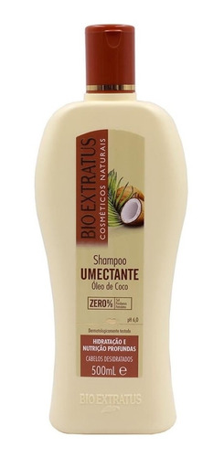 Shampoo Umectante Óleo De Coco 500ml - Bio Extratus