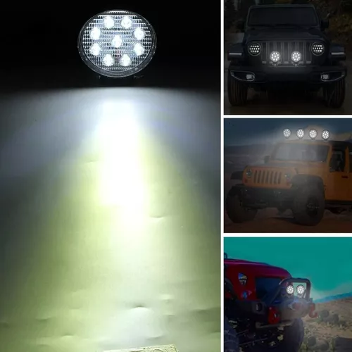 Luz Foco Neblinero 14 Led 4x4 Auto Caminon Redondo