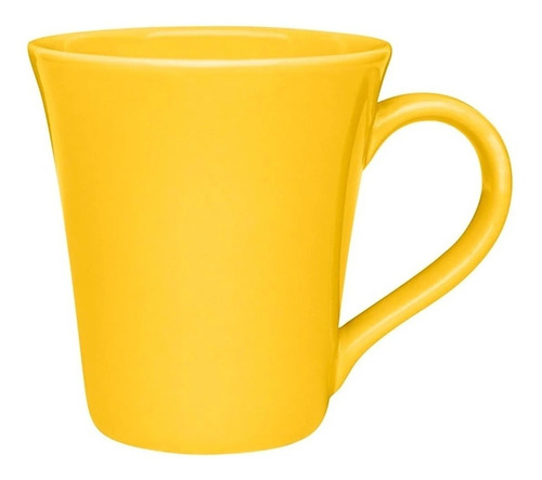 Jarro Mug Ceramica Oxford Taza Biona Tulipa 330cc Color Amarillo