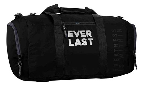 Everlast Sport Bag Bolso Mochila 26218 Color Negro - 27408 Diseño De La Tela Liso