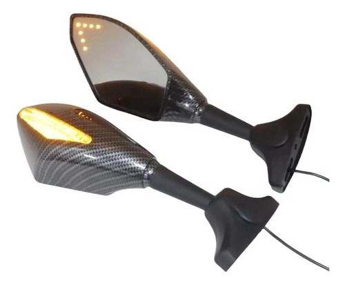 Espejo Retrovisor Led Para Kawasaki Zx6r/zx636/zx6rr 2001-04