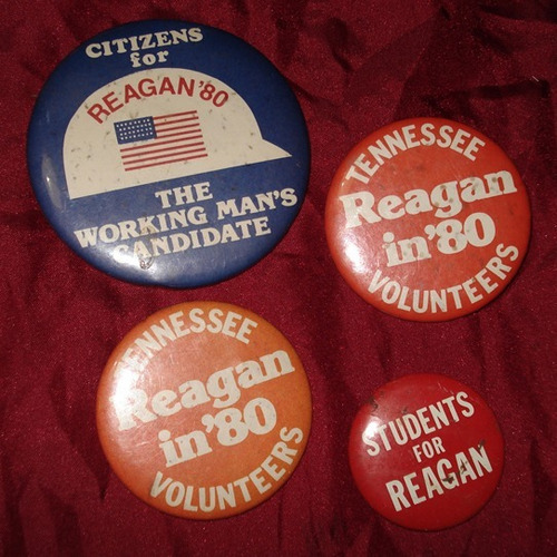 Chapitas Metálicas Ronald Reagan 1980, Colección 