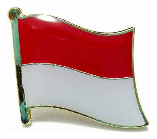 Pin Metalico Broche Bandera Monaco Pasaporte Pais Adorno