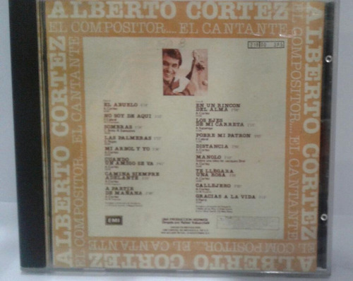 Alberto Cortez. El Compositor. Cd Original  Usado Qqb. 