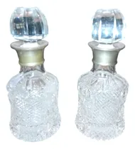 Comprar Par Perfumeros Cristal Tallado Checo 19 Cm Alto 8 Diámetro