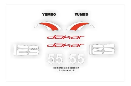 Adhesivos Kit Yumbo Dakar 125 Cc