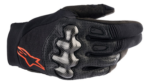 Par De Guantes Para Motociclista Alpinestars Megawatt Preto Talle M