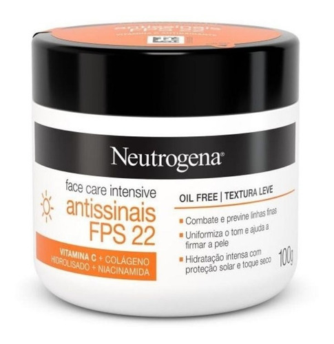 Neutrogena Face Care Anti Edad Fps 22 Crema Vitamina C 100g