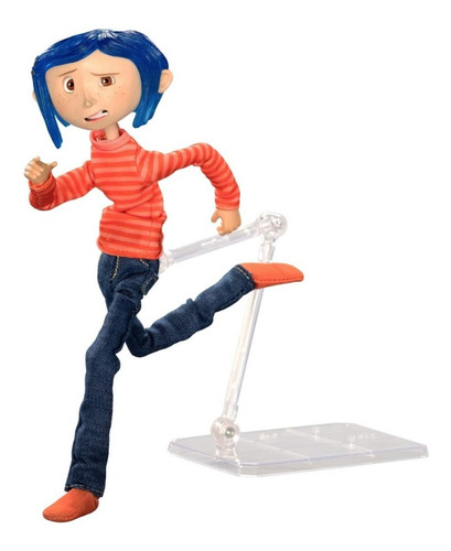 Figura de Neca Coraline Articulada em camisa listrada Naranja