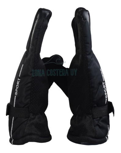 Imagen 4 de 9 de Guantes Impermeables Moto Termico Invierno Senderismo Negro