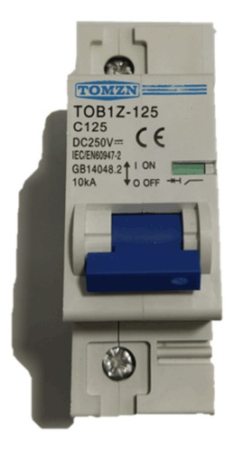 Breaker Un Polo 250vdc 125a Ener Sol Bats Paneles