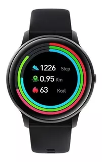 Smartwatch Imilab KW66 Smart Watch 1.28" caja 45.3mm de aleación de zinc black, malla black de silicona