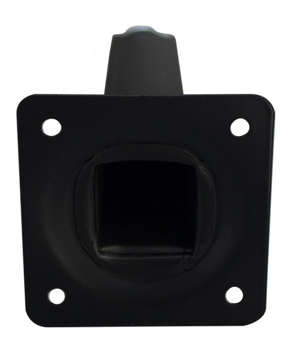 Kit 6 Pé Quadrado Para Móveis Cama Sofá Com Regulagem 15cm Cor Preto
